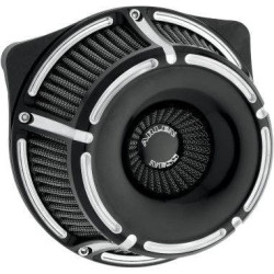 PartzBiz HD AN18-921 - Arlen Ness Inverted Slot Track Black Cut Stage 1 Air Cleaner Harley FLH/T 08-15 | 18-921 PartzBiz HD AN18-921 - Arlen Ness Inverted Slot Track Black Cut Stage 1 Air Cleaner Harley FLH/T 08-15 | 18-921