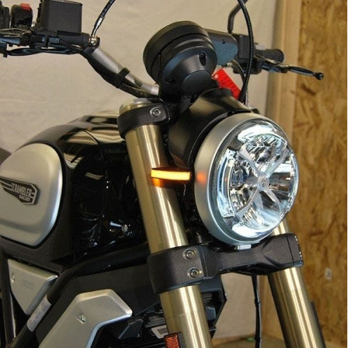 PartzBiz HD: 4408162-New Rage Cycles Front Amber LED Turn Signal Light Pair '18 Ducati Scrambler 1100 Best new upgrade replacement turn signals light indicator custom 578935 PartzBiz HD: 4408162-New Rage Cycles Front Amber LED Turn Signal Light Pair '18 Ducati Scrambler 1100 Best new upgrade replacement turn signals light indicator custom 578935