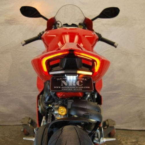 PartzBiz HD: 4408140-New Rage Cycles V4-FE Fender Eliminator Kit w/ LED Lights '18 Ducati Panigale V4 Best new upgrade replacement turn signals brake light indicator custom 578756