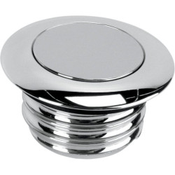 PartzBiz HD DS07030292 - Chrome Non-Vented Pop Up Screw In Gas Cap for Harley L96-15 2.36" OD | 0703-0292 PartzBiz HD DS07030292 - Chrome Non-Vented Pop Up Screw In Gas Cap for Harley L96-15 2.36" OD | 0703-0292