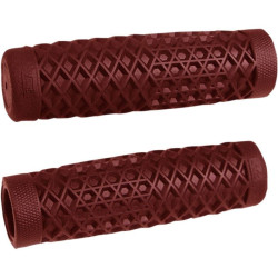 PartzBiz HD DS06302625 - ODI B02VTR Red Vans Rubber 1" Dia. 5" Length Motorcycle Handlebar Grips Harley best new chopper bobber classic upgrade replacement custom