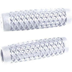 PartzBiz HD DS06302623 - ODI B02VTW White Vans Rubber 1" Dia. 5" Length Motorcycle Handlebar Grips Harley best new chopper bobber classic upgrade replacement custom