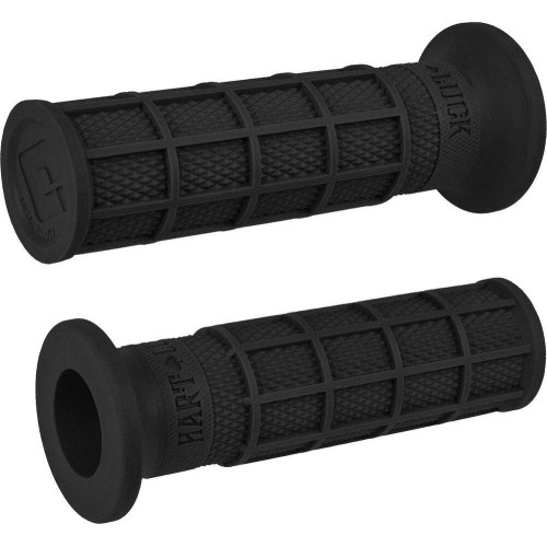 PartzBiz HD: 4408103-ODI Hart-Luck Signature Full-Waffle Slip-On Grips 1" Black Harley & Custom