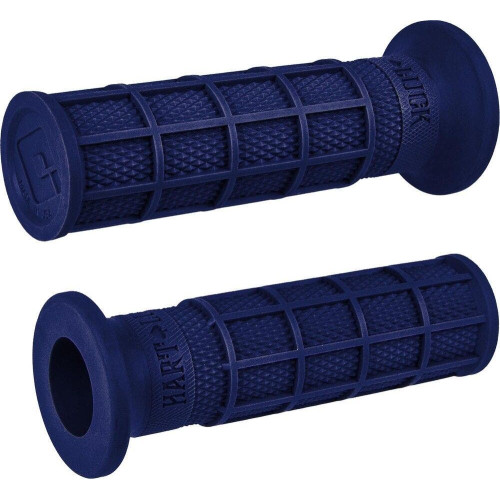 PartzBiz HD: 4408104-ODI Hart-Luck Signature Full-Waffle Slip-On Grips 1" Blue Harley & Custom