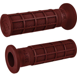 PartzBiz HD DS06302735 - ODI Hart-Luck Signature Full-Waffle Slip-On Grips 1" Red Harley & Custom