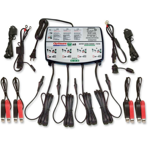 PartzBiz HD: 4408008-Tecmate OptiMate Lithium Battery 4 .8A Charger Tender Maintainence Center 4 Bank PartzBiz HD: 4408008-Tecmate OptiMate Lithium Battery 4 .8A Charger Tender Maintainence Center 4 Bank