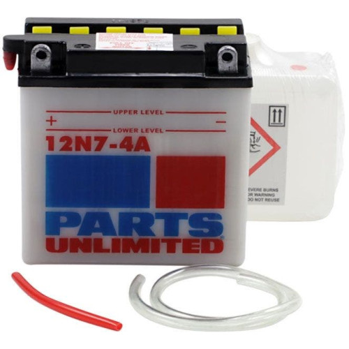 PartzBiz HD: 4407985-Parts Unlimited Yuasa Battery w/ Acid 12N7-4A 12V 7Ah Rep OE 63731-99 66006-69 PartzBiz HD: 4407985-Parts Unlimited Yuasa Battery w/ Acid 12N7-4A 12V 7Ah Rep OE 63731-99 66006-69