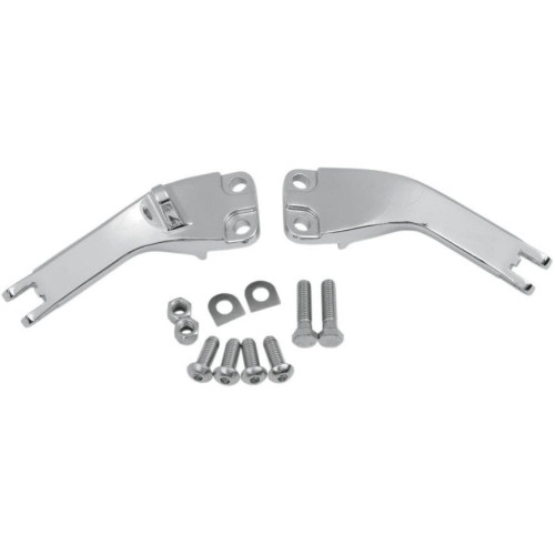 PartzBiz HD: 4407986-Drag Rear Passenger Footpeg Mounts Chrome Harley Dyna Glide FXD 06-17 1620-0759 Repl OEM 49249-06