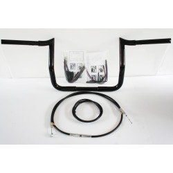 PartzBiz HD MBB1.25B-10 Kit-ABS-08-13 - Paul Yaffe Bagger 10" Black Monkey Bar Handlebar Package Kit Harley FLH ABS | MBB1.25B-10 Kit-ABS-08-13 PartzBiz HD MBB1.25B-10 Kit-ABS-08-13 - Paul Yaffe Bagger 10" Black Monkey Bar Handlebar Package Kit Harley FLH ABS | MBB1.25B-10 Kit-ABS-08-13