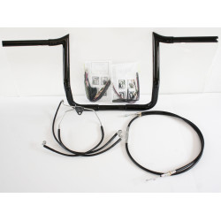 PartzBiz HD MBB1.25B-14-Kit-08-13-NON - Paul Yaffe Bagger 14" Black Monkey Bar Handlebar Package Kit Harley FLH Non ABS | MBB1.25B-14-Kit-08-13-NON PartzBiz HD MBB1.25B-14-Kit-08-13-NON - Paul Yaffe Bagger 14" Black Monkey Bar Handlebar Package Kit Harley FLH Non ABS | MBB1.25B-14-Kit-08-13-NON
