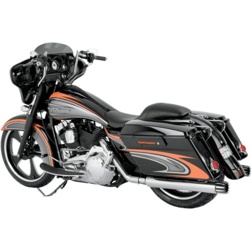 PartzBiz HD: 4407948-Paul Yaffe Bagger Nation 12" Chrome Monkey Bar Handlebar Kit Harley FLH Non ABS | MBB1.25C Kit