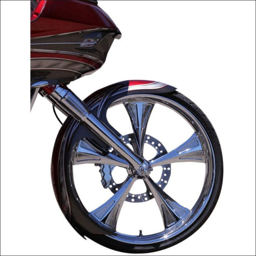 PartzBiz HD: 4407953-Paul Yaffe Bagger Nation 23" Talon 14 Gauge Steel Wrap Front Fender 14-16 | TALON23-2014-S
