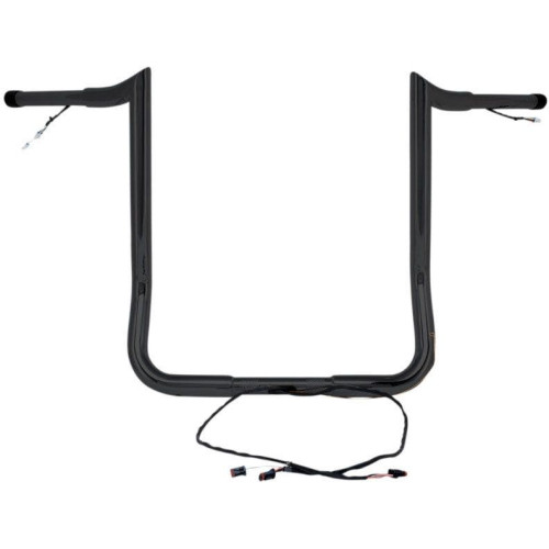 PartzBiz HD: 4407940-Paul Yaffe Bagger Nation Black Wired 12" Monkey Handlebars Harley Batwing 14-Up PartzBiz HD: 4407940-Paul Yaffe Bagger Nation Black Wired 12" Monkey Handlebars Harley Batwing 14-Up