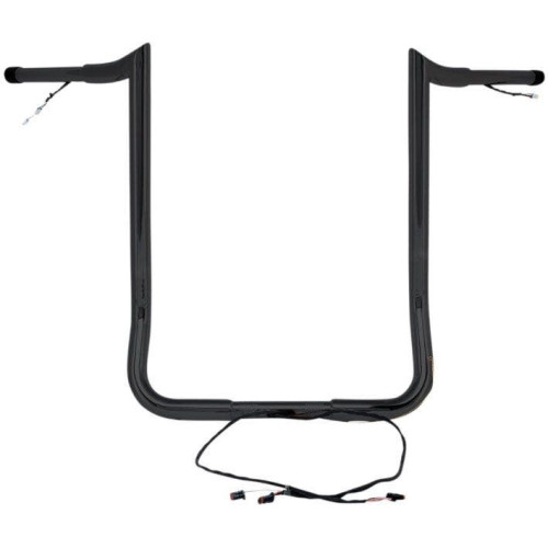 PartzBiz HD: 4407941-Paul Yaffe Bagger Nation Black Wired 14” แฮนด์ลิง Harley Batwing 14-Up
