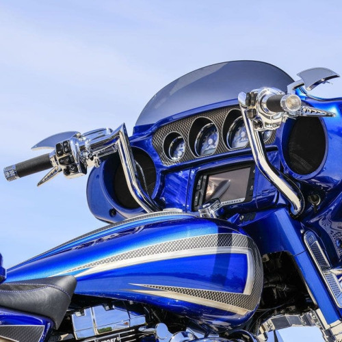 PartzBiz HD: 4407909-Paul Yaffe Bagger Nation Chrome 14 ” Monkey Bar Pre Wired Harley FLH Touring 14-Up 827-05605 MBBPW-14 C electra road street glide king ดีที่สุดสำหรับสมรรถนะแบบคัสตอม