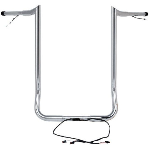 PartzBiz HD: 4407879-Paul Yaffe Bagger Nation Chrome Wired 16" Monkey Handlebars Harley Batwing 14-Up PartzBiz HD: 4407879-Paul Yaffe Bagger Nation Chrome Wired 16" Monkey Handlebars Harley Batwing 14-Up