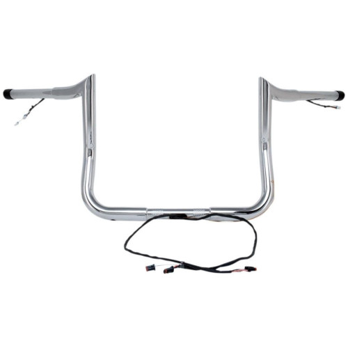 PartzBiz HD: 4407880-Paul Yaffe Bagger Nation Chrome Wired 8" Monkey Handlebars Harley Touring 14-Up PartzBiz HD: 4407880-Paul Yaffe Bagger Nation Chrome Wired 8" Monkey Handlebars Harley Touring 14-Up