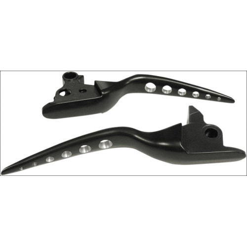 PartzBiz HD: 4407858-Paul Yaffe Bagger Nation Black Racing Hand Cable Clutch Levers Harley FLH 08-13 | RL-08-B PartzBiz HD: 4407858-Paul Yaffe Bagger Nation Black Racing Hand Cable Clutch Levers Harley FLH 08-13 | RL-08-B