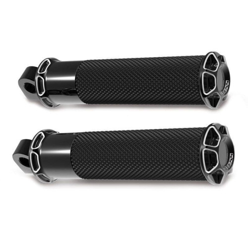 PartzBiz HD: 4407843-Arlen Ness Black Beveled Fusion Footpegs สำหรับ Harley Mount Applications | 07-929 PartzBiz HD: 4407843-Arlen Ness Black Beveled Fusion Footpegs สำหรับ Harley Mount Applications | 07-929