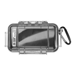 PartzBiz HD TR570253 - Pelican 1015 Black & Clear Micro Case Portable Electronics Cameras Cell Phones | 1015-005-100