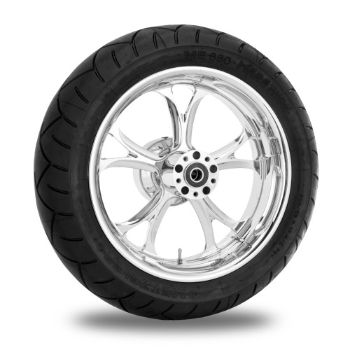 PartzBiz HD: 4407778-Performance Machine 17” ล้อหลัง Chrome Luxe Tyre Package Harley 09-15 ABS | เครื่องสมรรถนะ