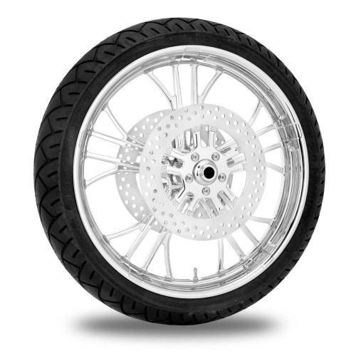 PartzBiz HD: 4407769-Performance Machine 21” Front Chrome Dixon Wheel Rotor Package Harley 08-13 ABS | เครื่องสมรรถนะ PartzBiz HD: 4407769-Performance Machine 21” Front Chrome Dixon Wheel Rotor Package Harley 08-13 ABS | เครื่องสมรรถนะ