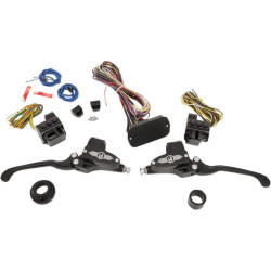 PartzBiz HD PM0062-4026-BM - Performance Machine Black Contrast 11/16 ชุดควบคุมแฮนด์รถ Can Bus 14-16 FLH | 0062-4026-BM PartzBiz HD PM0062-4026-BM - Performance Machine Black Contrast 11/16 ชุดควบคุมแฮนด์รถ Can Bus 14-16 FLH | 0062-4026-BM