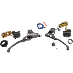 PartzBiz HD PM0062-4019-BM - Performance Machine ชุดควบคุมแฮนด์ Black Contrast Cut 9/16 3 ปุ่ม | 0062-4019-BM PartzBiz HD PM0062-4019-BM - Performance Machine ชุดควบคุมแฮนด์ Black Contrast Cut 9/16 3 ปุ่ม | 0062-4019-BM