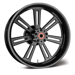 PartzBiz HD PM1269-7814R-SRR-SMB - Performance Machine Black Sierra Rear Wheel 18x5.5 ABS Dual Disc Touring 09-Up PartzBiz HD PM1269-7814R-SRR-SMB - Performance Machine Black Sierra Rear Wheel 18x5.5 ABS Dual Disc Touring 09-Up