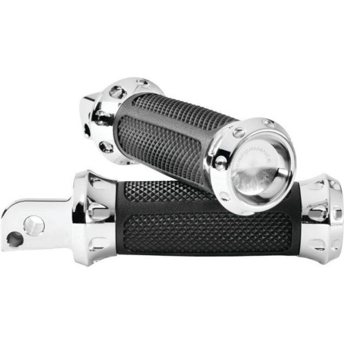 PartzBiz HD: 4407603-Performance Machine Chrome Overdrive Rear Footpegs Harley M8 Softail 18-20