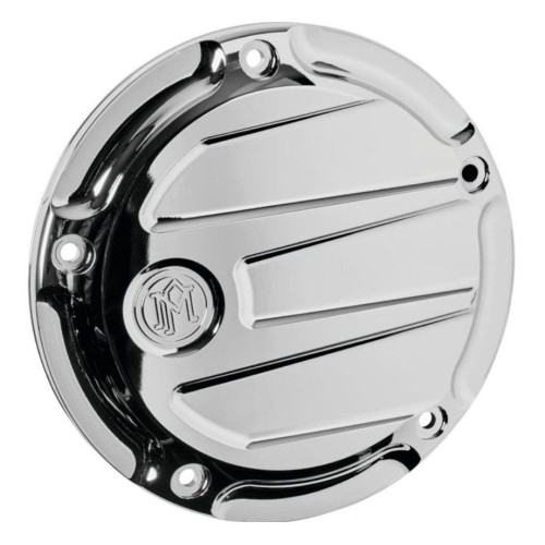 PartzBiz HD: 4407573-Performance Machine Chrome Scallop Clear Derby Cover Harley Touring 16-20