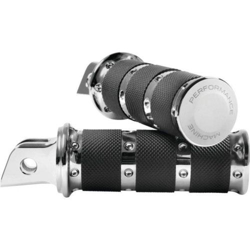 PartzBiz HD: 4407549-Performance Machine Chrome XLS Rear Footpegs Harley Milwaukee 8 Softail 18-20