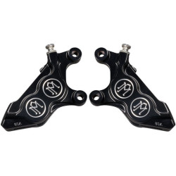 PartzBiz HD PM0052-2424-BM & PM0052-2425-BM - Performance Machine Contrast 4 ลูกสูบด้านหน้าขวา Caliper Harley M8 FL FX 17-Up ABS electra road street glide king cnc fat boy bob low rider Heritage 0052-2424-BM PartzBiz HD PM0052-2424-BM & PM0052-2425-BM - Performance Machine Contrast 4 ลูกสูบด้านหน้าขวา Caliper Harley M8 FL FX 17-Up ABS electra road street glide king cnc fat boy bob low rider Heritage 0052-2424-BM