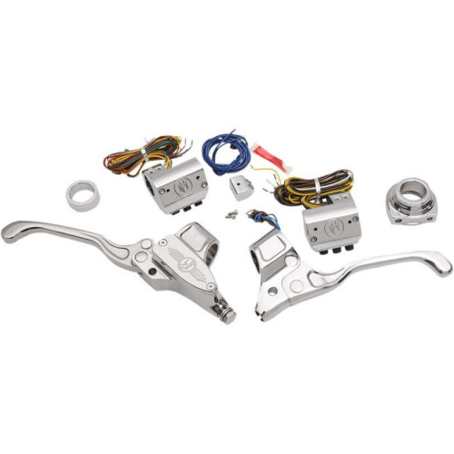 PartzBiz HD: 4407411-Performance Machine PM Chrome 9/16 Handlebar Controls Cable Clutch 3 Button | 0062-4019-CH PartzBiz HD: 4407411-Performance Machine PM Chrome 9/16 Handlebar Controls Cable Clutch 3 Button | 0062-4019-CH