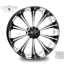 PartzBiz HD PM-REL-BMP - PM Contour Revel Contrast Cut Platinum Wheels Package Set With Tires Tires Harley PartzBiz HD PM-REL-BMP - PM Contour Revel Contrast Cut Platinum Wheels Package Set With Tires Tires Harley