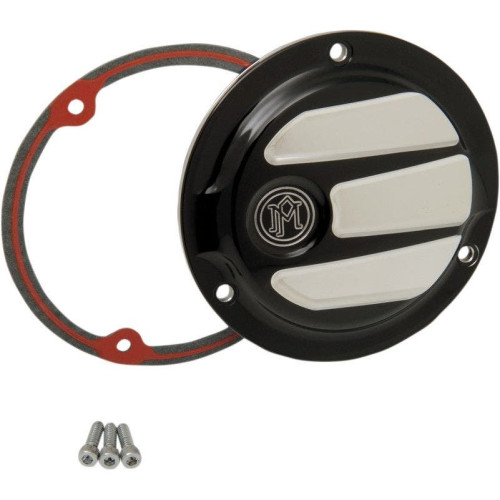 PartzBiz HD: 4407208-Performance Machine Scallop 3 Hole Platinum Cut Derby Cover Harley EVO Big Twin | 0177-2027-BMP