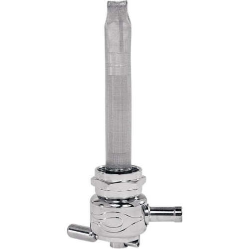 PartzBiz HD: 4407147-Pingel 6311-CF Power Flo Flamed Round Chrome 180 Deg Inward 22mm Petcock Harley | 6311-CF PartzBiz HD: 4407147-Pingel 6311-CF Power Flo Flamed Round Chrome 180 Deg Inward 22mm Petcock Harley | 6311-CF
