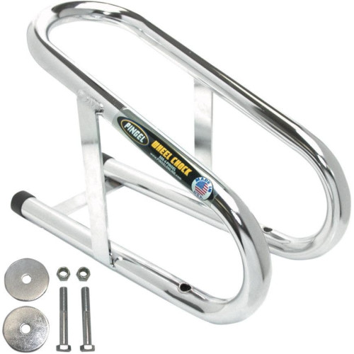 PartzBiz HD: 4407126-Pingel Chrome 3.5" Permanent Motorcycle Wheel Chock for Wheel up to 3.5" Wide PartzBiz HD: 4407126-Pingel Chrome 3.5" Permanent Motorcycle Wheel Chock for Wheel up to 3.5" Wide