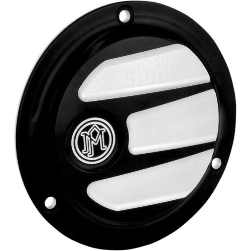 PartzBiz HD: 4407064-Performance Machine Scallop 3 Hole Contrast Cut Derby Cover Harley EVO Big Twin | 0177-2027-BM