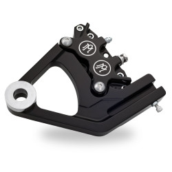 PartzBiz HD PM1285-0052-BM - PM ขายึดคาลิเปอร์เบรคหลัง Black Contrast Cut Harley Softail 00-07 - 1285-0052-BM
