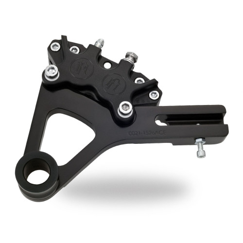 PartzBiz HD: 4407043-PM Black Ops 4 Piston Rear Brake Caliper for Harley Dyna 06-07 Models - 1295-0052-SMB