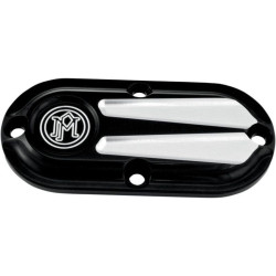 PartzBiz HD PM0177-2028-BM - Performance Machine ฝาครอบตรวจสอบ Scallop Black Contrast Harley Softail Dyna | 0177-2028-บีเอ็ม PartzBiz HD PM0177-2028-BM - Performance Machine ฝาครอบตรวจสอบ Scallop Black Contrast Harley Softail Dyna | 0177-2028-บีเอ็ม