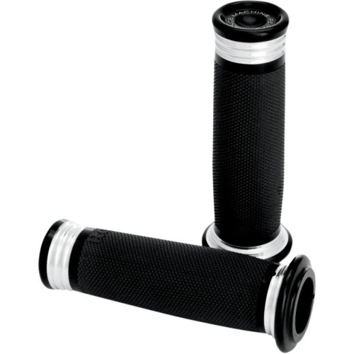 PartzBiz HD: 4406991-Performance Machine PM Black Contrast Merc Hand Grips Harley Cable Throttle | 0063-2056-BM PartzBiz HD: 4406991-Performance Machine PM Black Contrast Merc Hand Grips Harley Cable Throttle | 0063-2056-BM