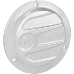 PartzBiz HD PM0177-2027-CH - Performance Machine Scallop 3 Hole Chrome Derby Cover Harley EVO Big Twin 84-98 | 0177-2027-CH