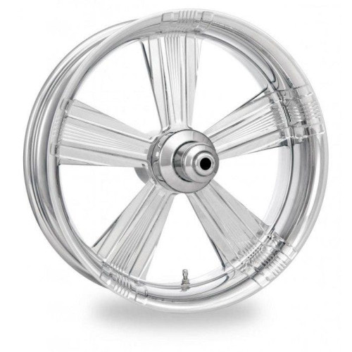 PartzBiz HD: 4406922-PM Shock Chrome  Wheels Package Set With Tires Tires for Harley 