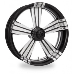 PartzBiz HD PM-SHK-BMP - PM Shock Contrast Cut Platinum Wheels Package Set With Tires Tires Harley PartzBiz HD PM-SHK-BMP - PM Shock Contrast Cut Platinum Wheels Package Set With Tires Tires Harley