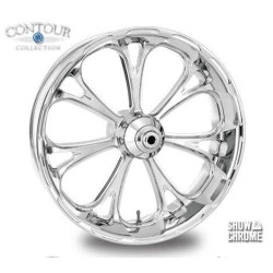 PartzBiz HD PM-VIR-CH - PM Contour Virtue Chrome Wheels Package Set With Tires Tires for Harley PartzBiz HD PM-VIR-CH - PM Contour Virtue Chrome Wheels Package Set With Tires Tires for Harley