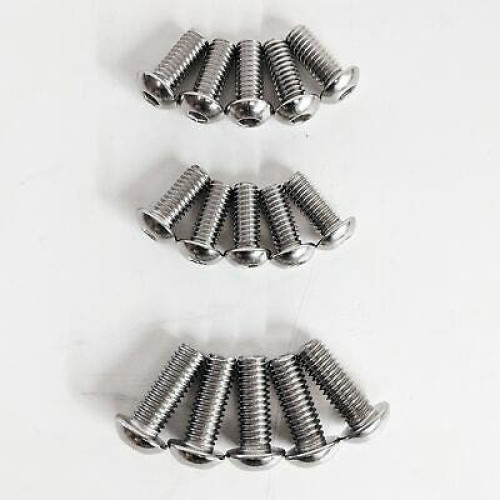 PartzBiz HD: 4406901-Polished Harley Rear x5 Front x10 Brake Rotor Bolts Softail Dyna Touring HD PartzBiz HD: 4406901-Polished Harley Rear x5 Front x10 Brake Rotor Bolts Softail Dyna Touring HD
