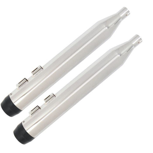 PartzBiz HD: 4406850-Power House Chrome 3.5" Slip-On Mufflers Slash Chrome Tip Harley Dresser 85-16 PartzBiz HD: 4406850-Power House Chrome 3.5" Slip-On Mufflers Slash Chrome Tip Harley Dresser 85-16