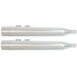 PartzBiz HD MU97135 - Power House Chrome 4.5 Slip-On Mufflers Black Tear Drop Tips Harley M8 17-Up PartzBiz HD MU97135 - Power House Chrome 4.5 Slip-On Mufflers Black Tear Drop Tips Harley M8 17-Up